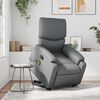vidaXL Massagesessel mit Aufstehhilfe Grau Kunstleder