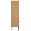 vidaXL B&uuml;cherschrank SENJA Rattan-Look Braun 60x35x130 cm Kiefernholz