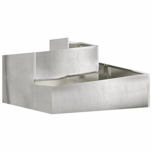 vidaXL Garten-Pflanzgef&auml;&szlig; Silber 60 x 60 x 50 cm Edelstahl