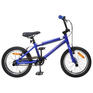 vidaXL BMX Rad 16 Zoll f&uuml;r 5-8 Jahre alt Dunkelblau