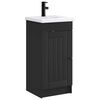 vidaXL Badezimmerschrank mit Waschbecken Schwarz 42 x 40 x 84,5 cm