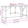 vidaXL Schreibtisch R&auml;uchereiche 149x149x75 cm Holzwerkstoff