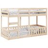 vidaXL Etagenbett 75x190 cm Massivholz Kiefer