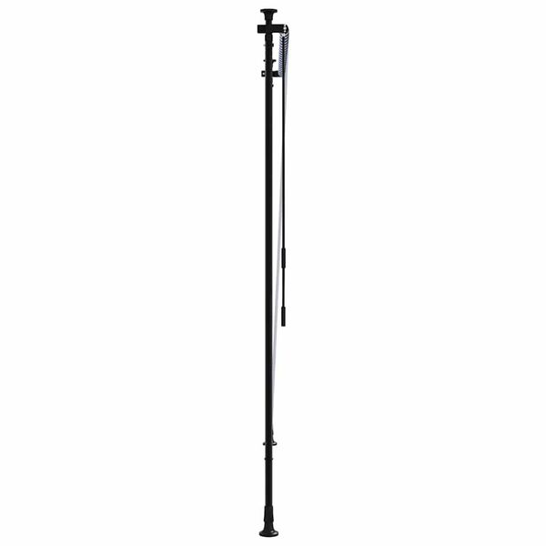 vidaXL Au&szlig;enrollo Blau und Wei&szlig; 200x270 cm Stoff und Stahl