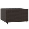 vidaXL 3-tlg. Garten-Lounge-Set mit Kissen Braun Poly Rattan