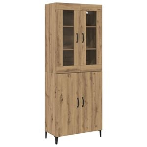 vidaXL Highboard 2 stk. Artisan-Eiche 69,5 x 34 x 180 cm Holzwerkstoff