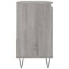vidaXL Badschrank Grau Sonoma 65x33x60 cm Holzwerkstoff