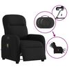 vidaXL Massagesessel Elektrisch Schwarz Stoff