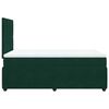 vidaXL Boxspringbett mit Matratze Dunkelgr&uuml;n 120x200 cm Samt