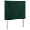 vidaXL Kopfteil Dunkelgr&uuml;n 80x5x118/128 cm Samt