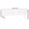 vidaXL Kopfteile 2 Stk. Hellgrau 100x7x78/88 cm Samt