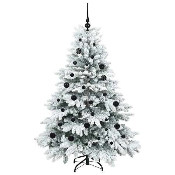 vidaXL K&uuml;nstlicher Weihnachtsbaum mit 150 LEDs Wei&szlig; 150 cm PE und PVC