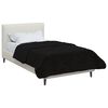 vidaXL Ganzjahresbettdecke Gepolstert Schwarz 140 x 220 cm