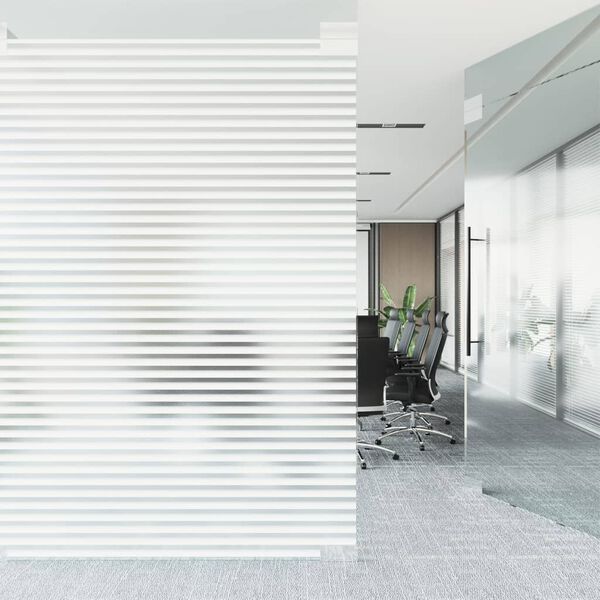vidaXL Fensterfolie Matt Streifenmuster 90x500 cm PVC