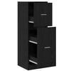 vidaXL Apothekerschrank Schwarze Eiche 40 x 41 x 118 cm Holzwerkstoff