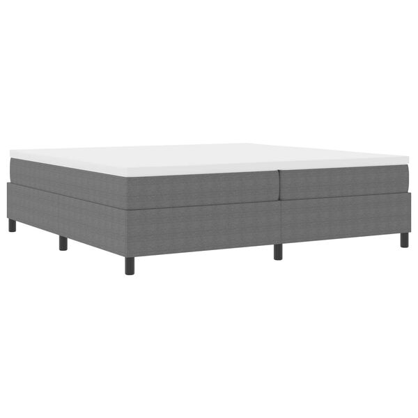 vidaXL Plattformbettgestell Hellgrau 200 x 200 cm Stoff