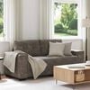 vidaXL | Zweisitzer-Sofa | mit Kissen Dunkelgrau Kunstleder