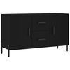 vidaXL Sideboard Schwarz 100x36x60 cm Holzwerkstoff