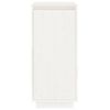 vidaXL Schuhschrank Weiß 35x35x80 cm Massivholz Kiefer