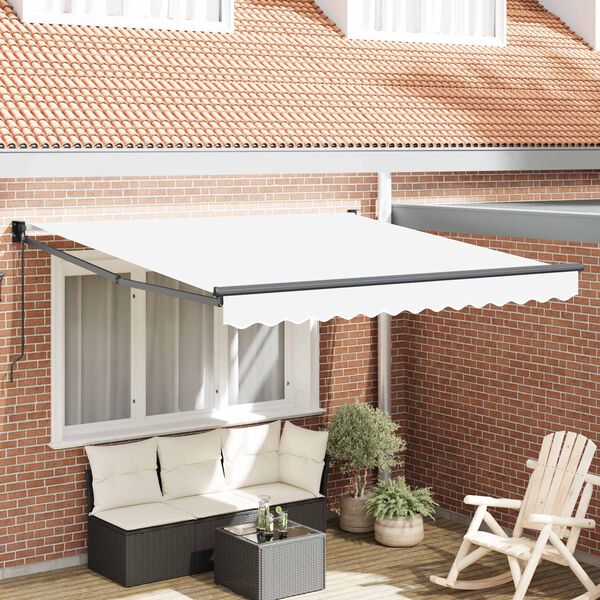 vidaXL Markise Wei&szlig; 300 x 250 x 165 cm Polyester