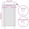 vidaXL Plissee Hellgrau 70x150 cm Stoffbreite 69,4 cm Polyester