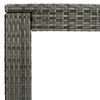 vidaXL 7-tlg. Gartenbar-Set mit Kissen Poly Rattan Grau