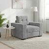 vidaXL Sessel Hellgrau 60 cm Samt