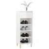 vidaXL Schuhschrank Hochglanz-Wei&szlig; 40x36x105 cm Holzwerkstoff