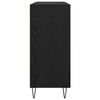 vidaXL Sideboard Schwarz Eichen-Optik 90 x 32,5 x 80 cm Holzwerkstoff