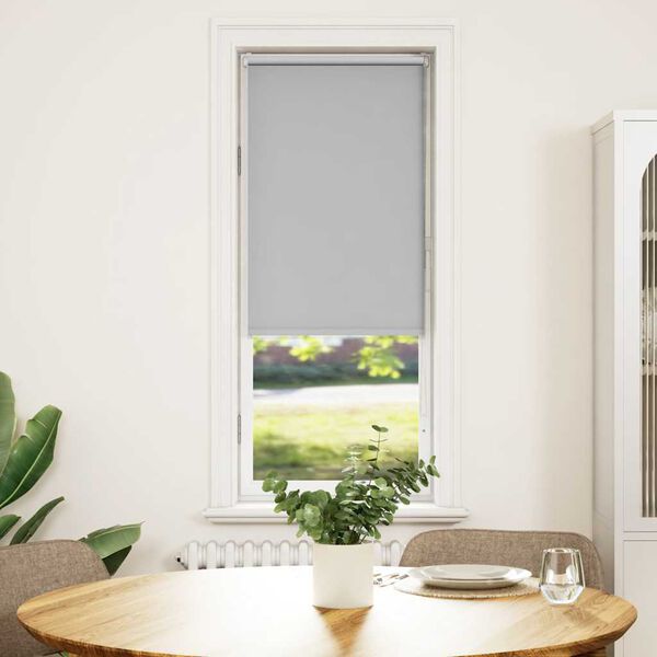 vidaXL Verdunkelungsrollo Hellgrau 45x175 cm Stoffbreite 40,7 cm