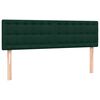vidaXL Boxspringbett mit Matratze Dunkelgr&uuml;n 160x220 cm Samt