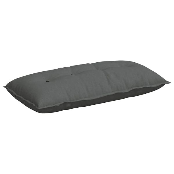 vidaXL R&uuml;ckenkissen Dunkelgrau 100 x 19 x 50 cm Stoff