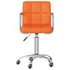 vidaXL Esszimmerstuhl Drehbar Orange Kunstleder