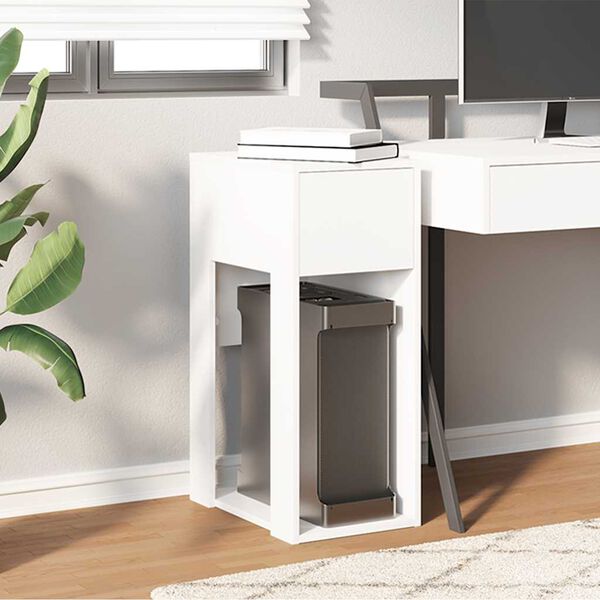 vidaXL Computerschrank mit Schublade Wei&szlig; 30x44x74 cm