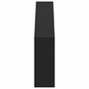 vidaXL M&ouml;belbeine 12 pcs Schwarz 28,1 x 4 x 10 mm Eisen