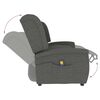 vidaXL 2-Sitzer Massagesessel Hellgrau Stoff