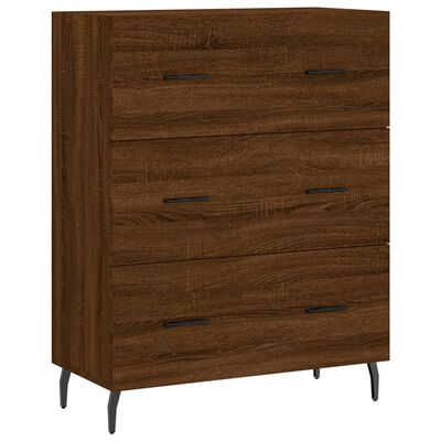 vidaXL Highboard Braun Eichen-Optik 69,5x34x180 cm Holzwerkstoff