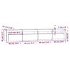vidaXL TV-Schrank mit LED-Leuchten Schwarz 240x35x40 cm