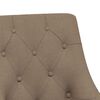 vidaXL Esszimmerstuhl Drehbar Taupe Stoff