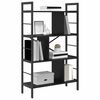 vidaXL B&uuml;cherregal Schwarz Eichen-Optik 75 x 30 x 123,5 cm