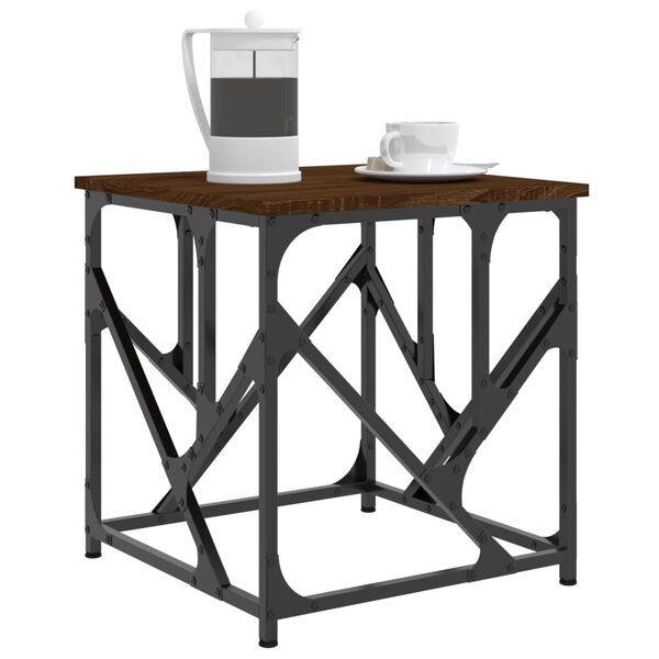 vidaXL Couchtisch Braun Eichen-Optik 45x45x47,5 cm Holzwerkstoff