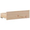 vidaXL Massivholzbett mit Regal ohne Matratze 100x200 cm Kiefer
