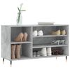 vidaXL Schuhregal Betongrau 102x36x60 cm Holzwerkstoff