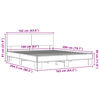 vidaXL Bettgestell Sonoma-Eiche 160x200 cm Holzwerkstoff und Metall