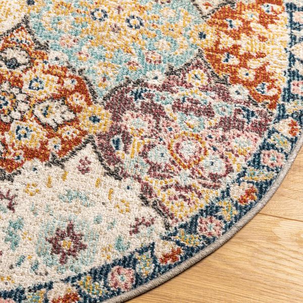 vidaXL Teppich ARBIZU Indoor und Outdoor Vintage-Design &Oslash; 120 cm