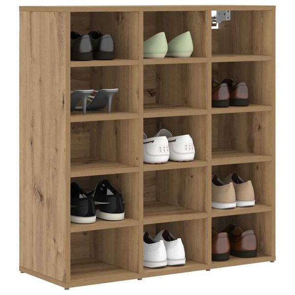 vidaXL Schuhschrank Artisan-Eiche 77,5 x 30 x 83,5 cm Holzwerkstoff