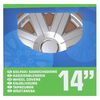ProPlus Radzierblenden Cosmos 4 Stk. Silbern 14"
