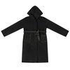 vidaXL Bademantel Hoodie Schwarz M Flanell
