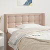 vidaXL Kopfteil mit Ohren Cappuccino-Braun 93x16x78/88 cm Kunstleder