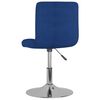 vidaXL Esszimmerst&uuml;hle 4 Stk. Drehbar Blau Stoff